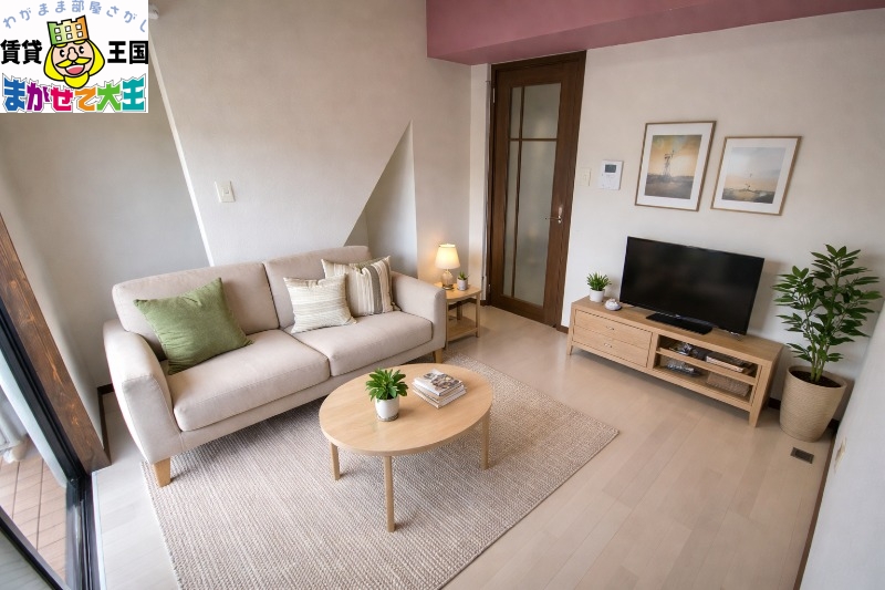 居室・リビング　家具・インテリアはＣＧです