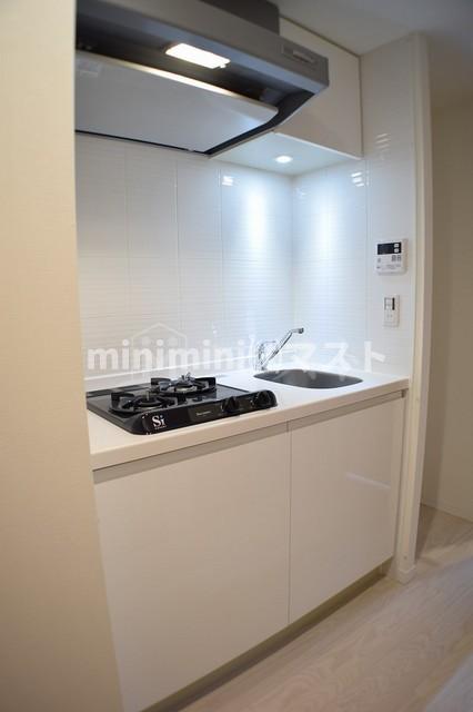 キッチン　２口ガスシステムキッチン
