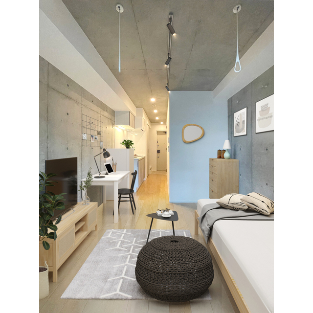居室・リビング　家具・調度品等はＣＧ加工です。実際の賃貸住居には含まれません
