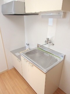 キッチン　２口ガスキッチン(設置可)