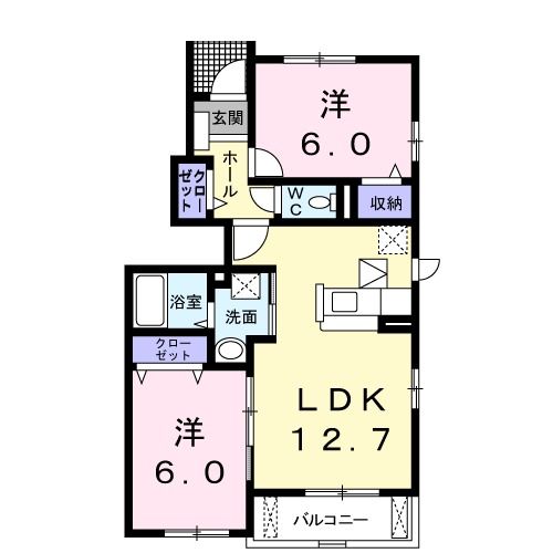 フォレストヒルCの間取り写真