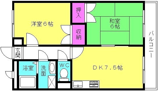 コスモハイツの間取り写真