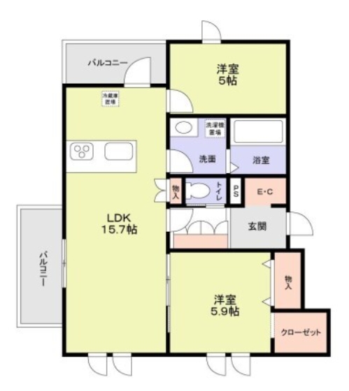 central crestの間取り写真
