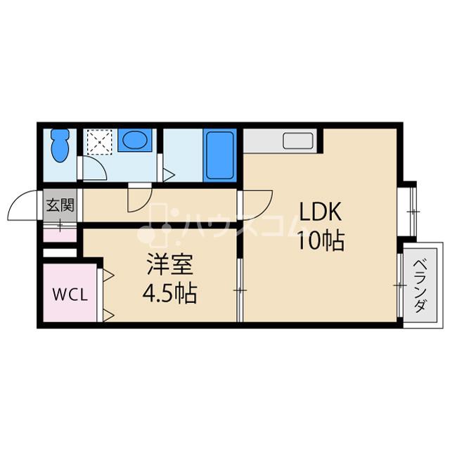 京阪本線 萱島駅 徒歩6分 2階建 築22年の間取り写真