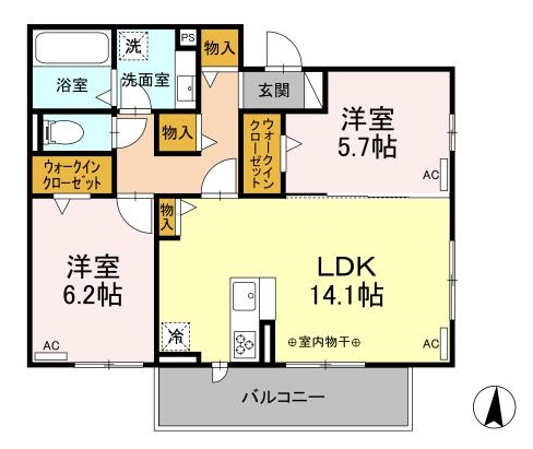名鉄名古屋本線 堀田駅 徒歩9分 3階建 築3年の間取り写真