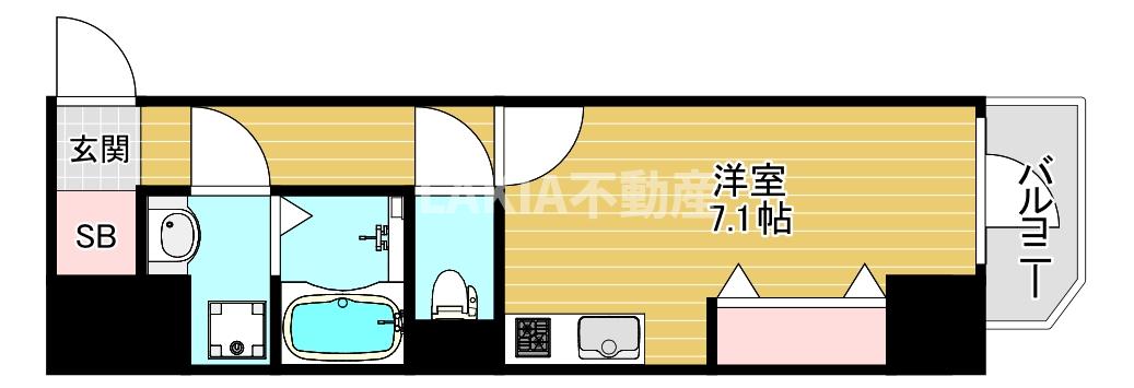 Metrosa谷町六丁目Southの間取り写真
