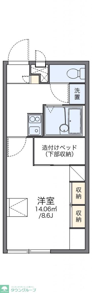 レオパレスCROWNの間取り写真