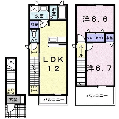カファーラ・Dの間取り写真