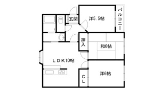 寿ハイツの間取り写真