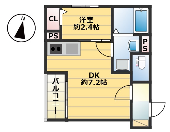 西区今宿東1丁目B棟新築APの間取り写真