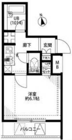 プレールドゥーク東新宿の間取り写真