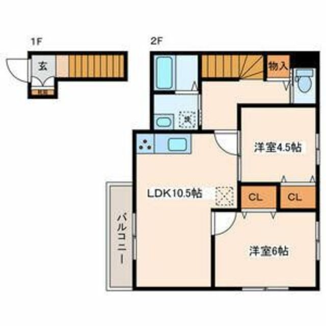 小田急江ノ島線 高座渋谷駅 徒歩11分 2階建 築1年の間取り写真
