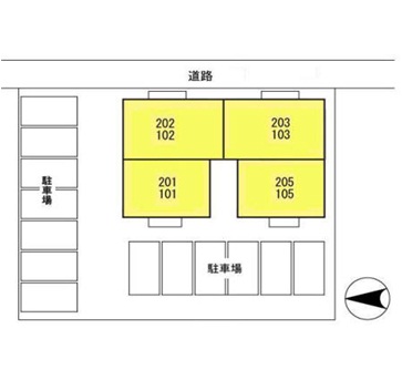 【ウィルモア八柳の駐車場】