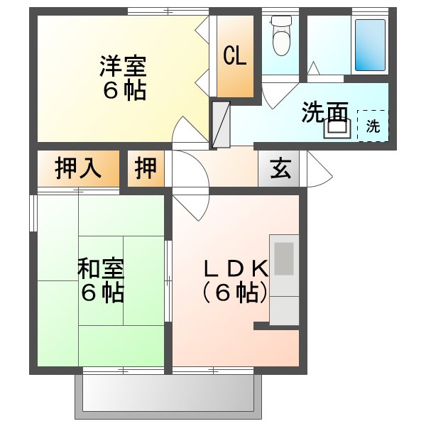 フラッツ大島の間取り