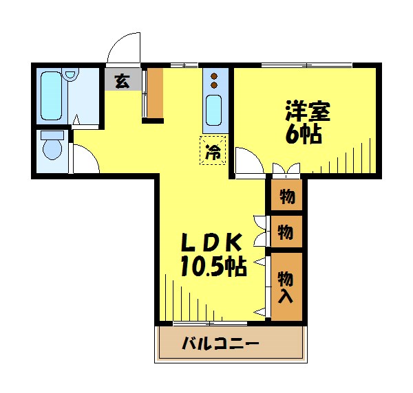 東京都世田谷区上祖師谷１（アパート）の賃貸物件の間取り