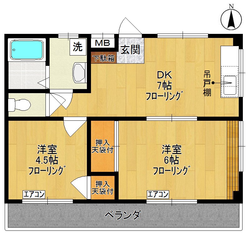 ココンドルフの間取り