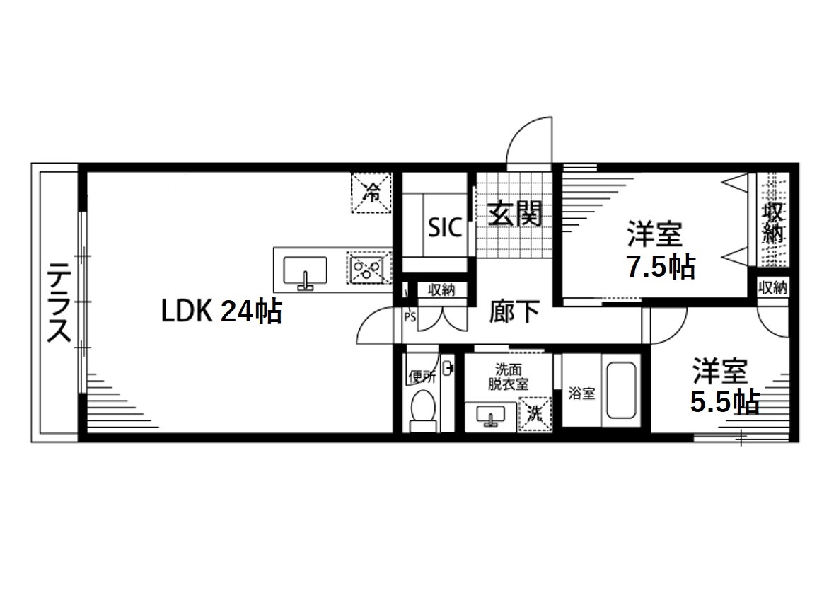 diciotto TSUKIGAOKAの間取り