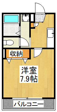 川崎市中原区今井上町のマンションの間取り