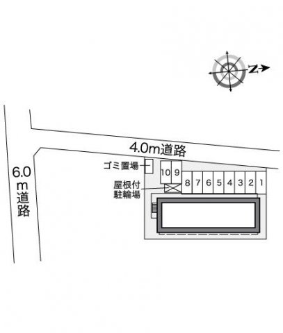 【レオパレスアクアライトの駐車場】