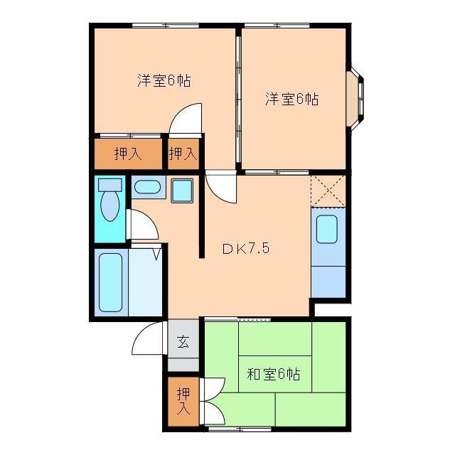 パレーシャル建栄の間取り