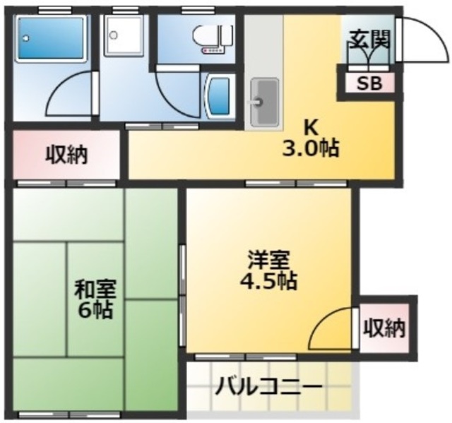 メゾン江口の間取り