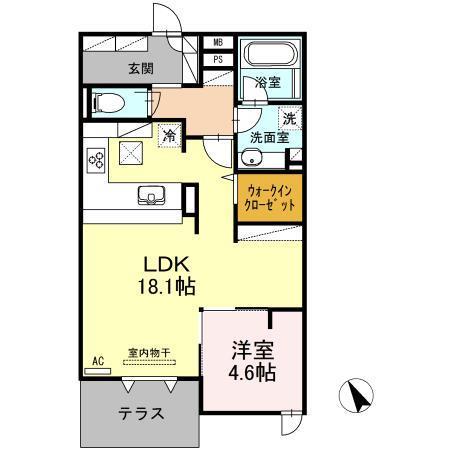 Ｄ－Ｒｅｓｉｄｅｎｃｅ御船町の間取り