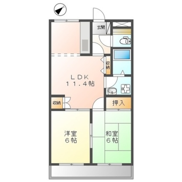 サンコートくすのきの間取り