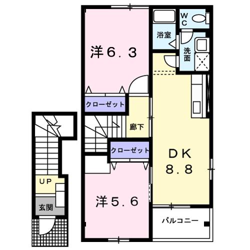 フューチャーコートＢ_間取り_0