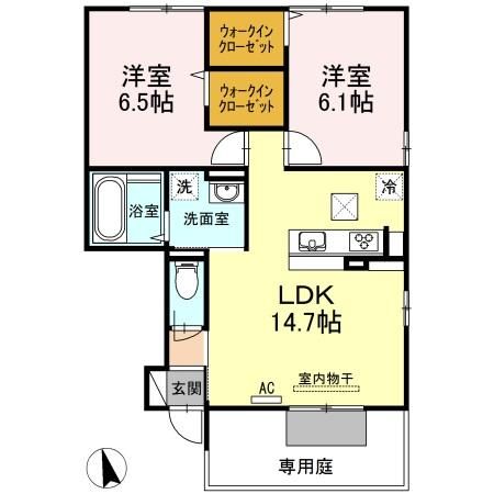 プティ　ボヌール　A棟の間取り