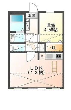 【ハイツkirin A棟の間取り】