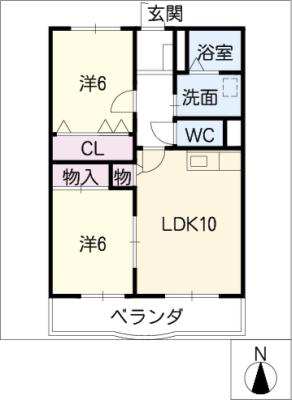 アメリアコート２１の間取り