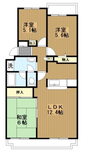 【ヒルズ南戸塚４号棟の間取り】