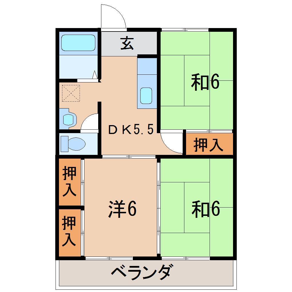 清水マンションＢの間取り