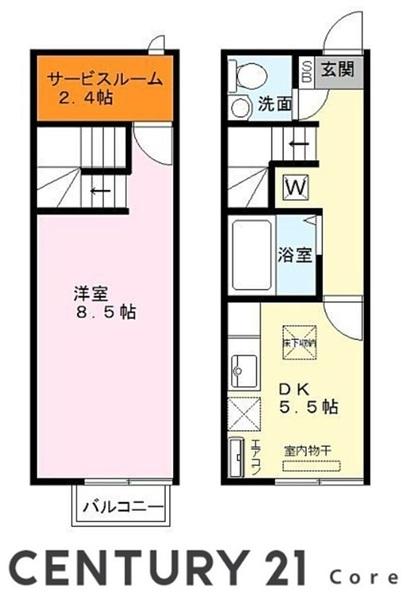 エスポワール西出　守山市金森町の間取り