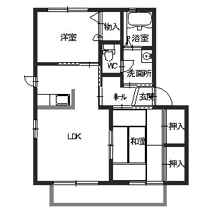 シャーメゾン青木の間取り