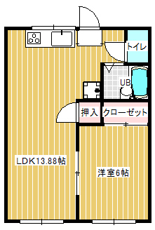 サンハイツ松原の間取り