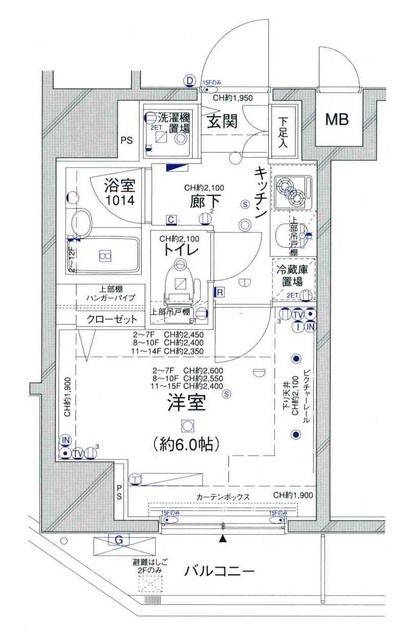 コンシェリア新橋の間取り