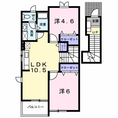 【アゼリアコート　Ａの間取り】