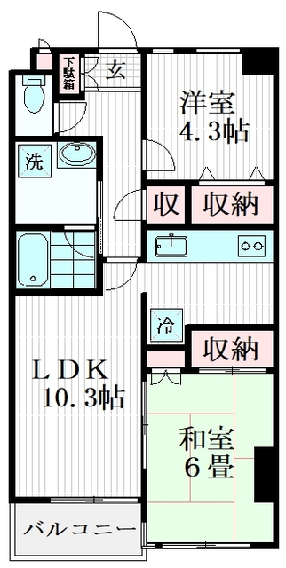 アドバンス江古田の間取り