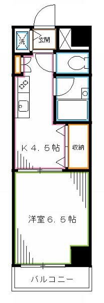 中野区中野のマンションの間取り