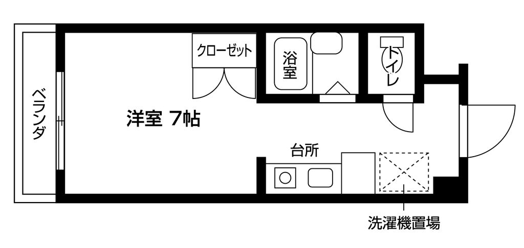 カレッジインエバグリーンの間取り