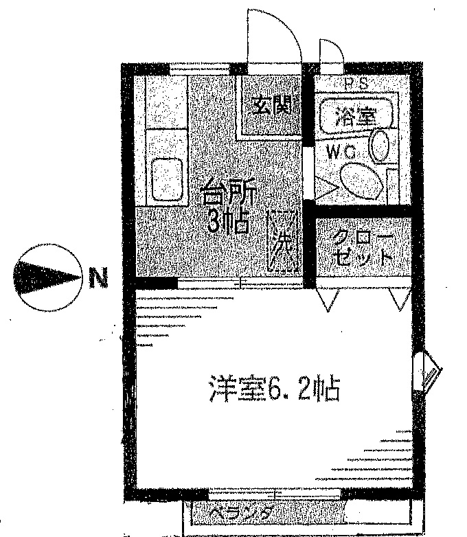 【ハイムコバヤシ２号棟の間取り】