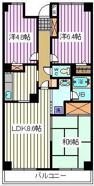 さいたま市南区根岸のマンションの間取り