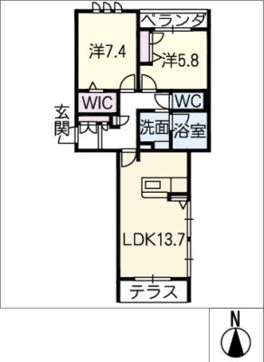 リオリエント長良東の間取り