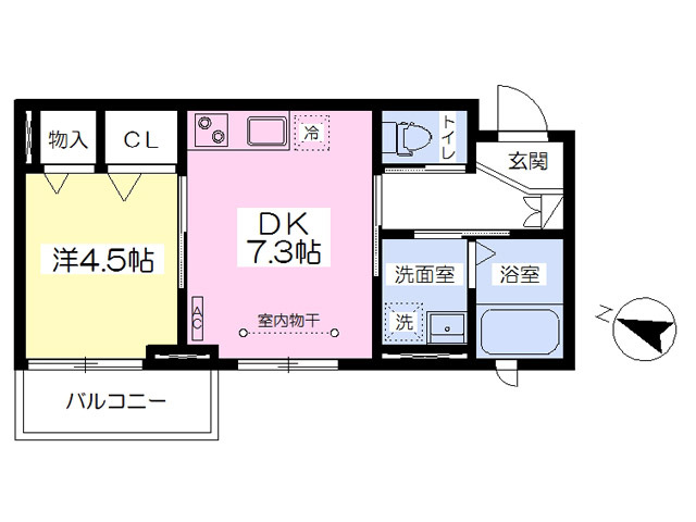 ベレオ利府の間取り