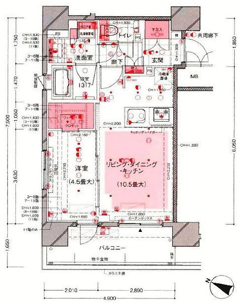 ルジェンテ目黒の間取り