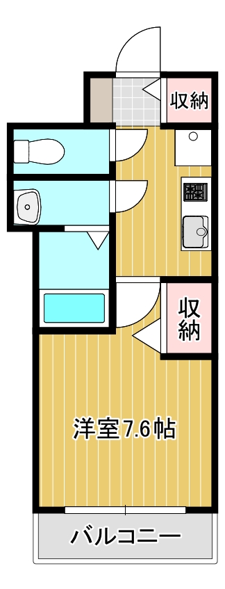 プレサンス難波フィールドの間取り