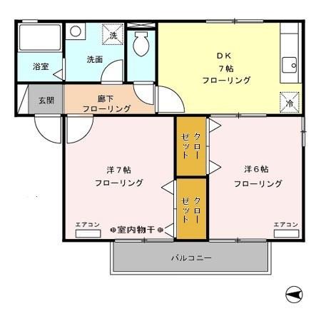 伏見台ハイツの間取り