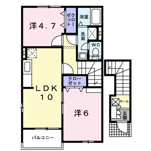 アプローズＢ棟の間取り