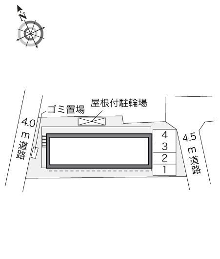 【柏市西柏台のアパートの駐車場】